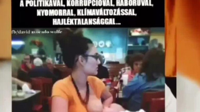Norbincel hisztije a nyilvános szoptatásról (törölt videó)