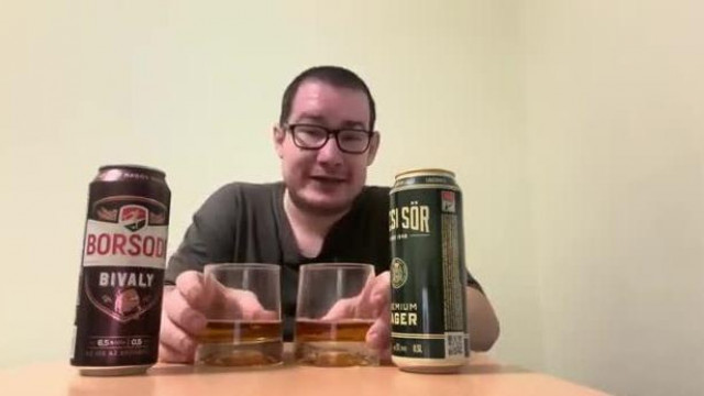 Szefós VKÁ sört tesztel. Borsodi Bivaly vs Pécsi sör