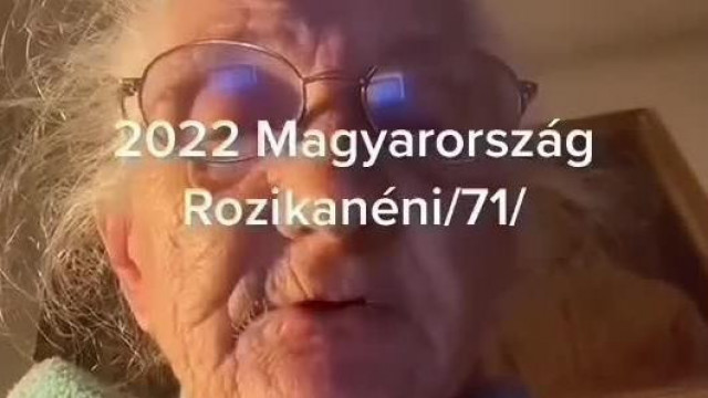 Mocskos szájú, magyargyűlölő, koldus Bolond Rozi kamu sírós önsajnáltatós videója, könnyek nélkül, bajusszal - retro