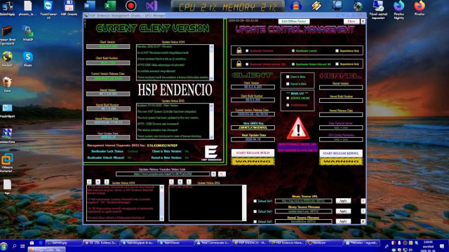 HSP retro - 2020 03.28. HSP Endencio   Frissítés a rendszerhez