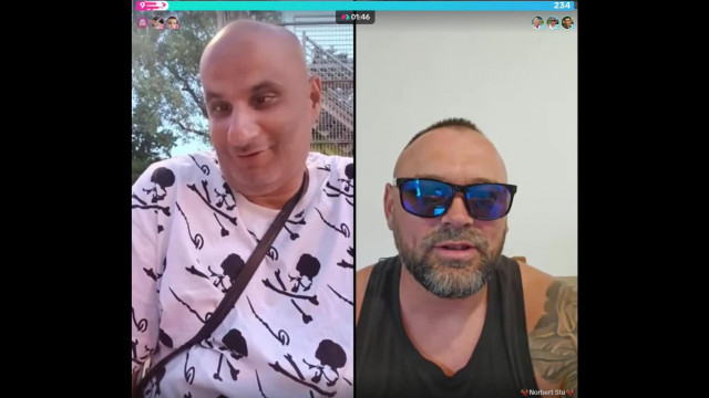 Baranyi cukrosbácsi Jo lehúzott sliccel a parkban perverz téteket csinál Norbert Stu-nak 2025.07.30
