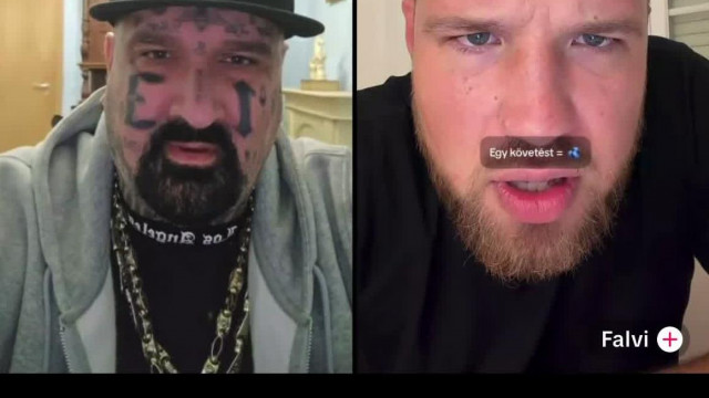 Agyon tetovált West Side motha fucka gangsta shit Rugós Beke élőben fenyíti, némítja MagyarFalvit
