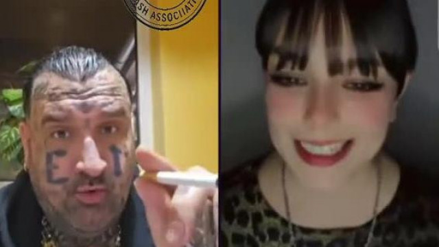 A Fogatlan, Összefirkàlt iskolapad fejű Brekeke gagyi angollal akar felszedni egy Nőt live közben