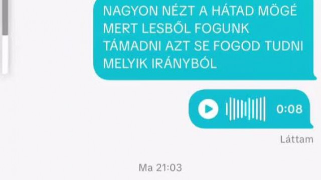 MC Kullancsbelű Szájzármalac egy privát üzenetben Csalàd-kiírtással fenyegetőzik