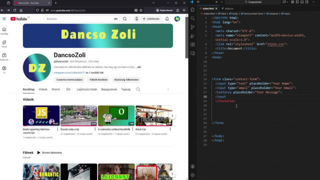 2HB ProgramozóKiller (Filmkiller) új videója - Űrlap készítés HTML, CSS