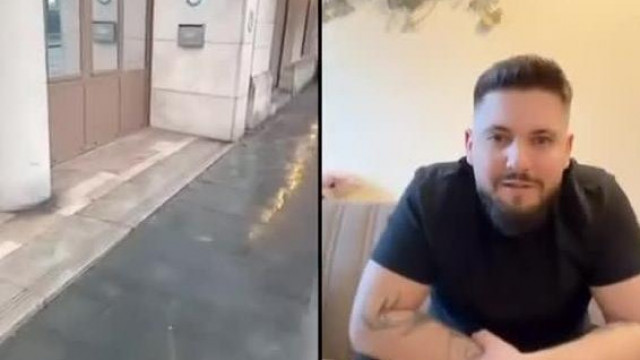 A műfarok Slukkolò Ősember Jencike megmutatja a kameràt amelyik felvette a randalírozò KaffkaTibit
