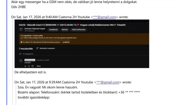 Neonity vs. Hájasbré - A teljes levelezés Neonity készülő rant videójának bejelentése után - 2026.01.31
