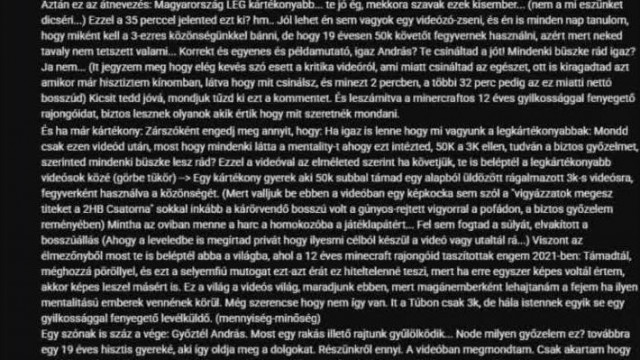 Hájasbré Ermőke a Neonity videó alatt hosszan visít kommentben (szövegfelolvasó)