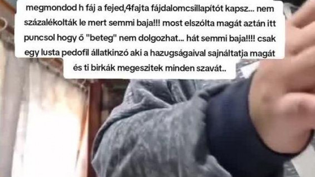 Nagyrábéi hororpedofil kutyagyilkos legújabb kamubetegsége