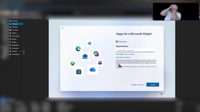 Hájasbré "humor" - Ernyőke rikácsol és visongat a Microsoft fiók ablakát látva (Hungarikumok részlet)