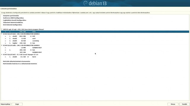 2hájas Debiant kókányol - Avagy LVM "tutorial", szoftveres RAID nem létezik