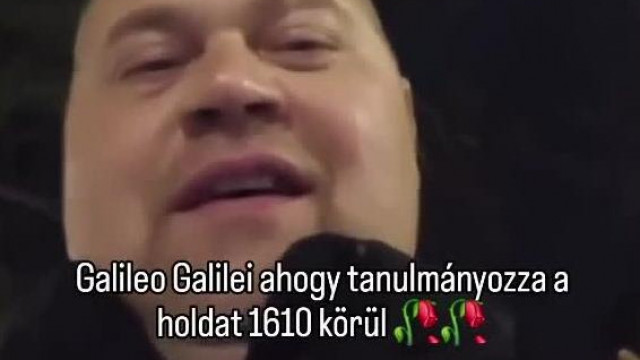 MC Galileo tanulmányozza a holdat
