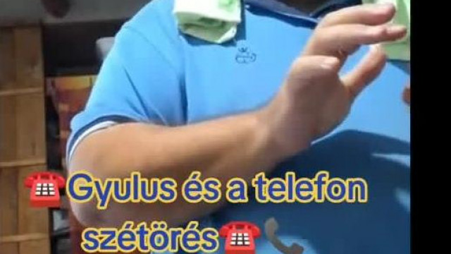 A Nagyrábéi bűzös bontógolyó szétveri a telefont mert az nem reagál az érintésre