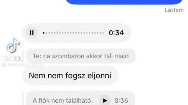 Kisjolly hangüzetben, mondja Kinguskának hogy nem fognak találkozni