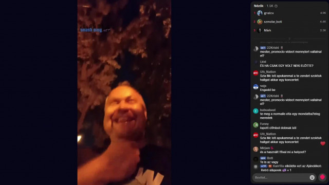 Cucuka kielégült pocokvigyorral mutatja padon alvó hajléktalant! Én nem vagyok csöves, nekem itt a táskám! 2026.08.06