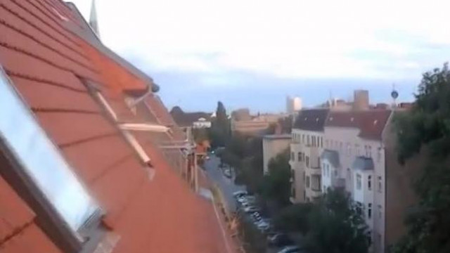 SoDI berlini erkélyén szép a naplemente és finom a kávé (2014.09.21)