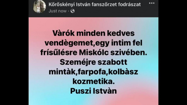 Mc isti fasz és seggszőr fodrászatot nyitott Miskolcon