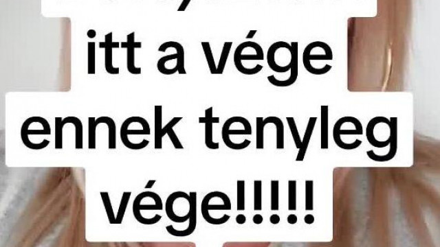 Szabina befejezi! Vége